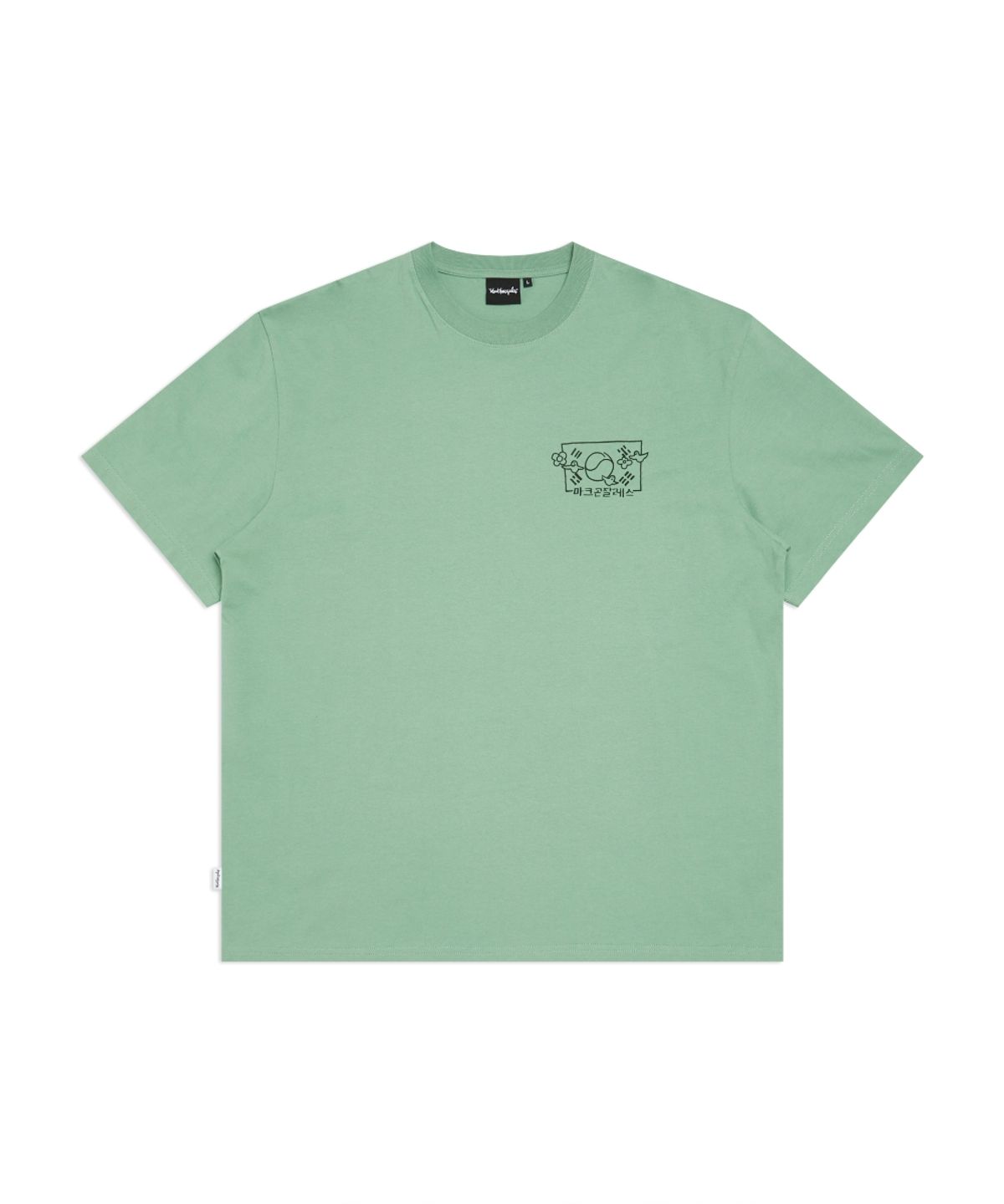 마크곤잘레스(MARK GONZALES) 코리아 에디션 태극기 그래픽 반팔 티셔츠 - VINTAGE GREEN