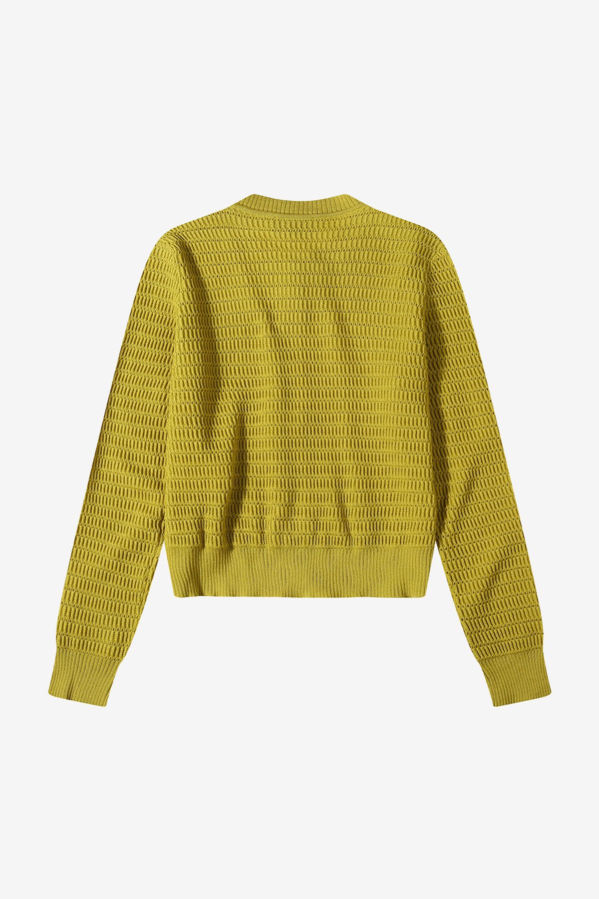 르몽생미셸(LE MONT ST MICHEL) GURON-FANCY STITCH CARDIGAN_Olive