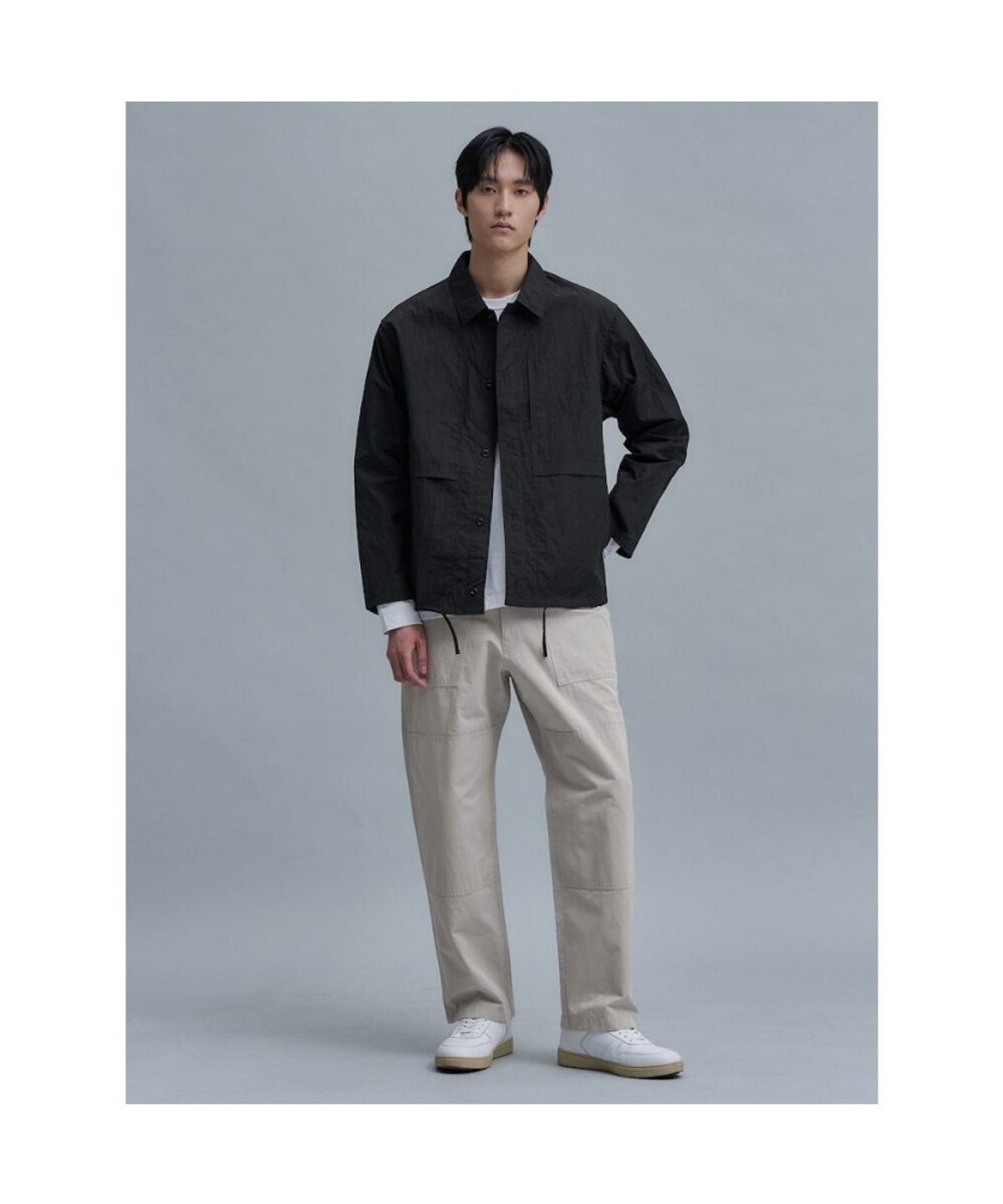 시프트지(SHIFT.G) Semi Wide Fatigue Pants  Light Grey