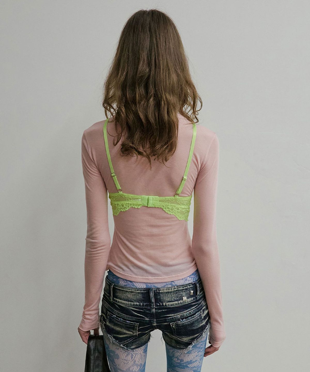 스컬프터(SCULPTOR) Faux Necklace Tee Baby Pink