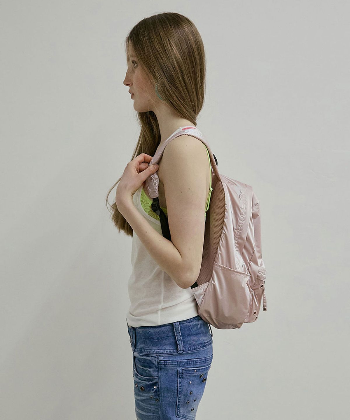 스컬프터(SCULPTOR) NPC Metallic Backpack Pink