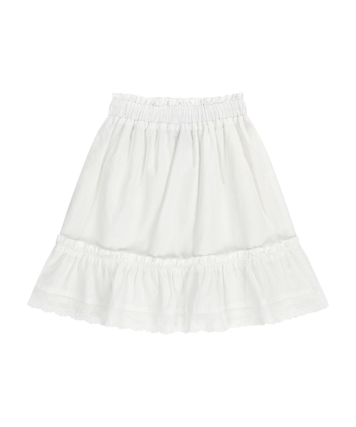 마리떼 키즈(MARITHÉ KIDS) KIDS W FRILL MIDI SKIRT white