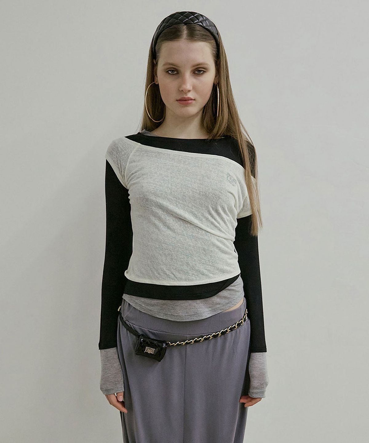 스컬프터(SCULPTOR) Lazy Layered Tee Raw