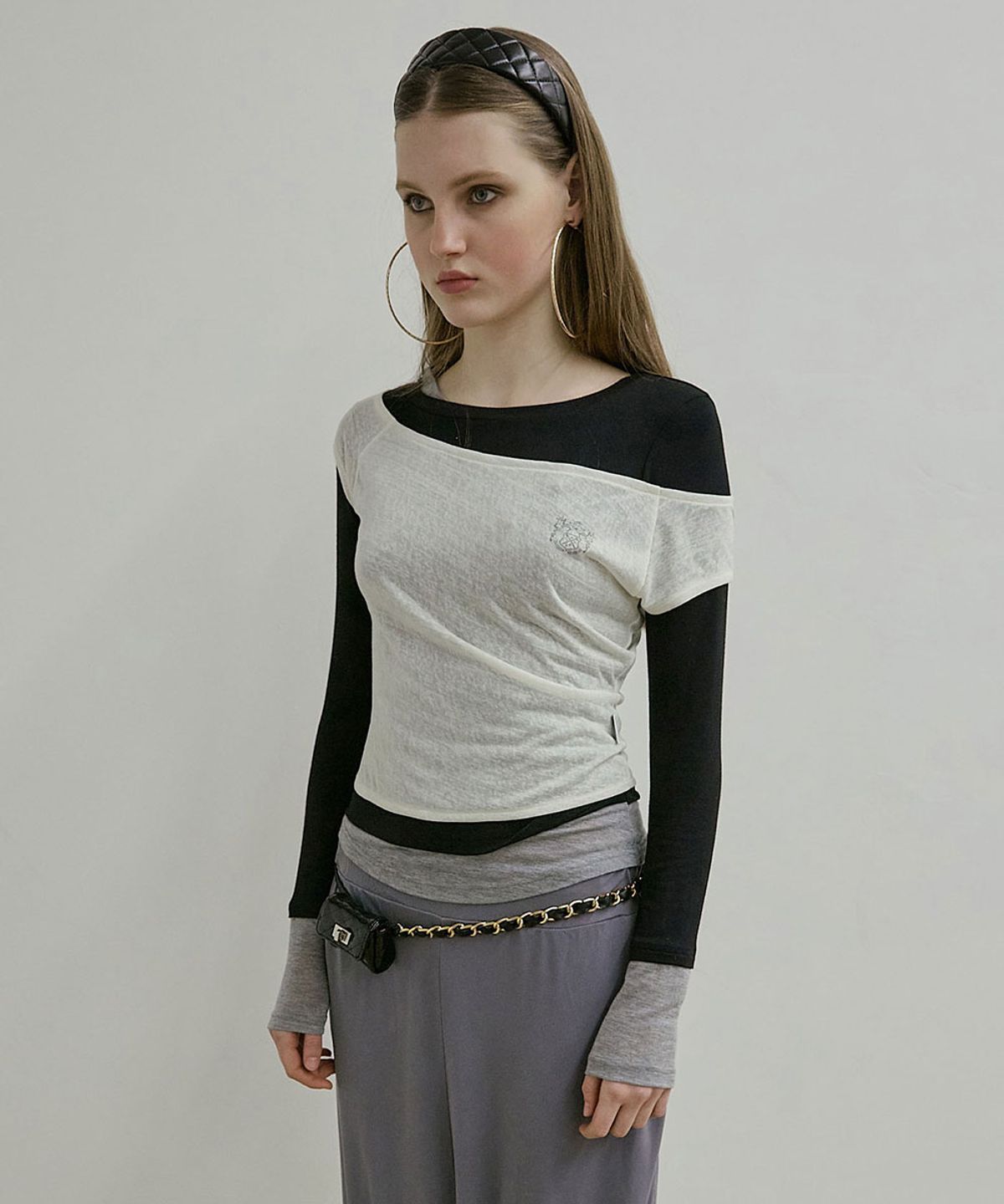 스컬프터(SCULPTOR) Lazy Layered Tee Raw