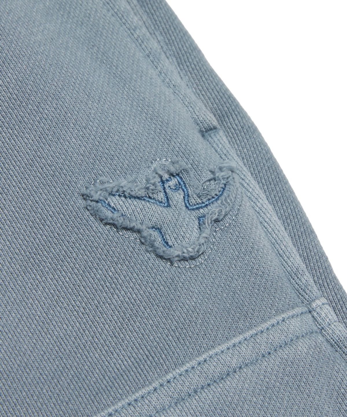 마크곤잘레스(MARK GONZALES) 디스트로이드 피그먼트 스웨트 팬츠 - BLUE GREY