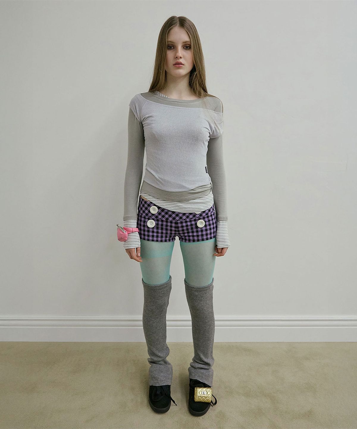 스컬프터(SCULPTOR) Lazy Layered Tee Gray