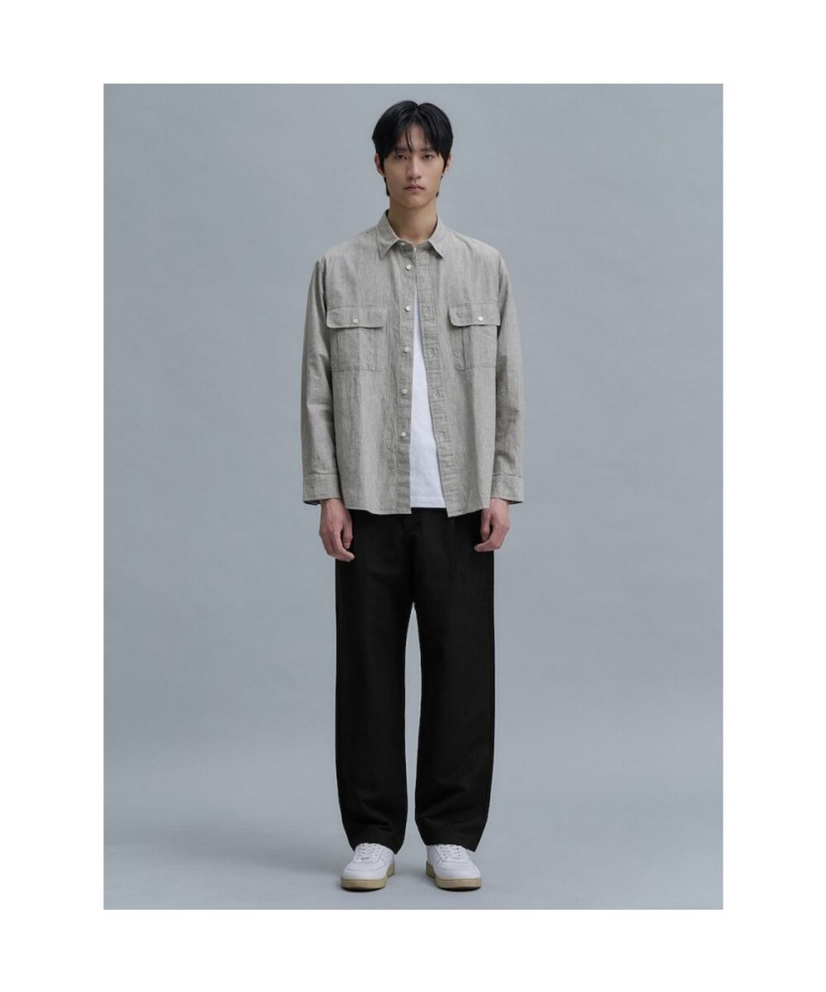 시프트지(SHIFT.G) Wool Linen Editor SetUp Pants  Black