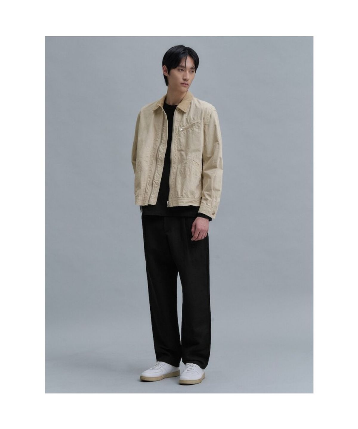 시프트지(SHIFT.G) Wool Linen Editor SetUp Pants  Black