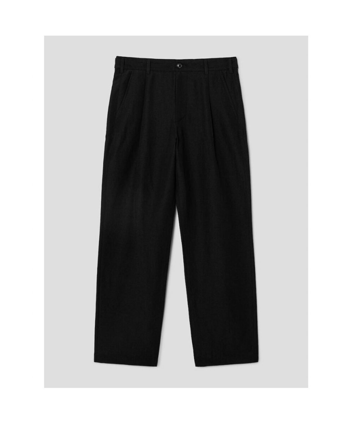 시프트지(SHIFT.G) Wool Linen Editor SetUp Pants  Black