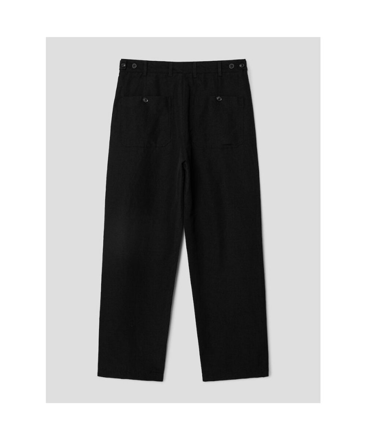 시프트지(SHIFT.G) Wool Linen Editor SetUp Pants  Black