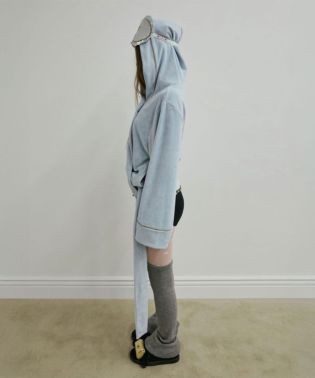 스컬프터(SCULPTOR) Bath Robe Hoodie Baby Blue(Aurora)