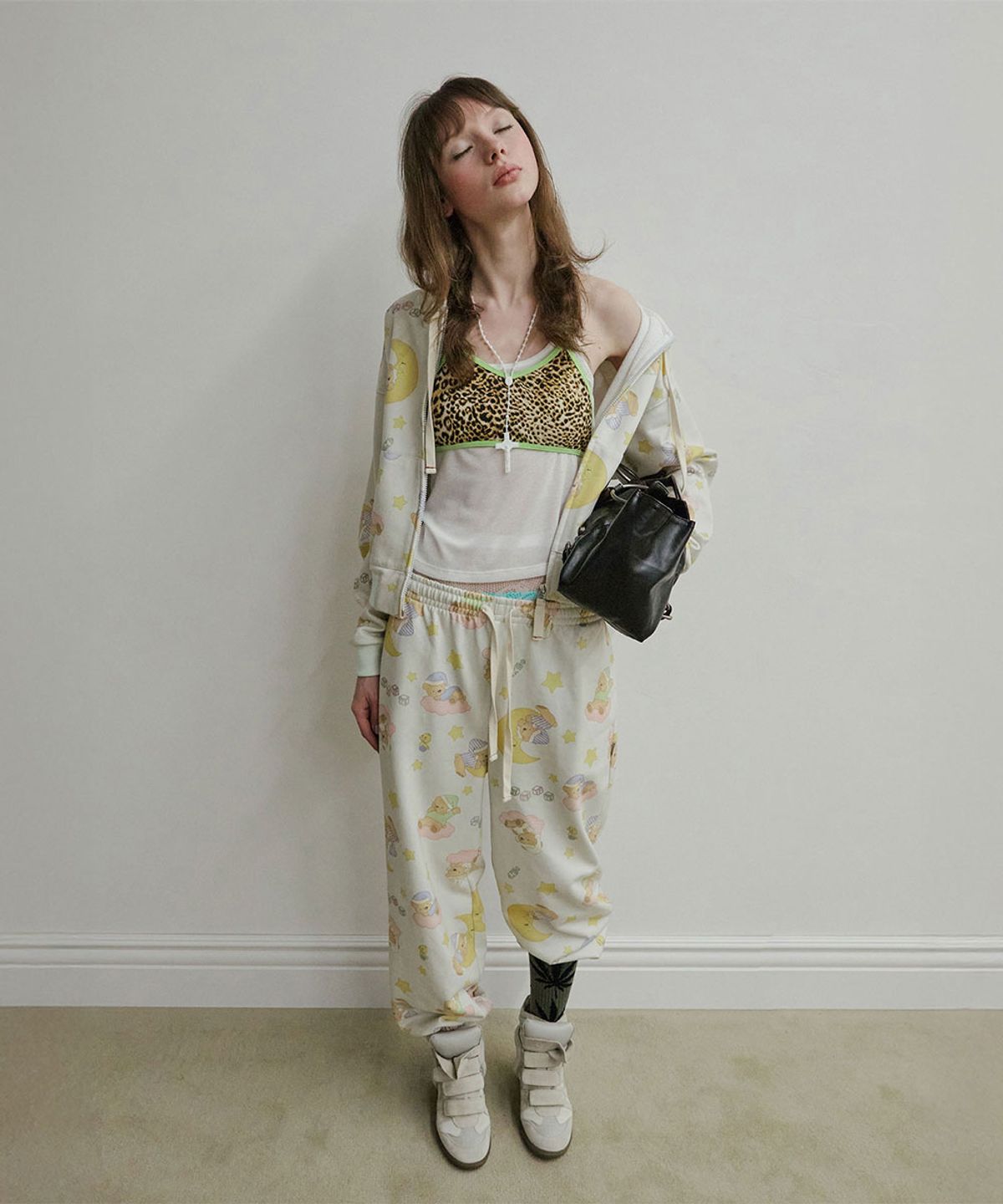 스컬프터(SCULPTOR) Sweet Dreams Hooded Zip-Up Butter
