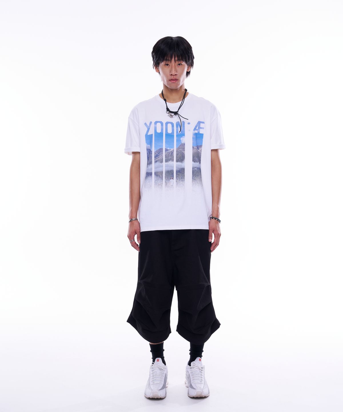 윤 애(YOON AE) Mezzotint Scenery T-Shirt (White)