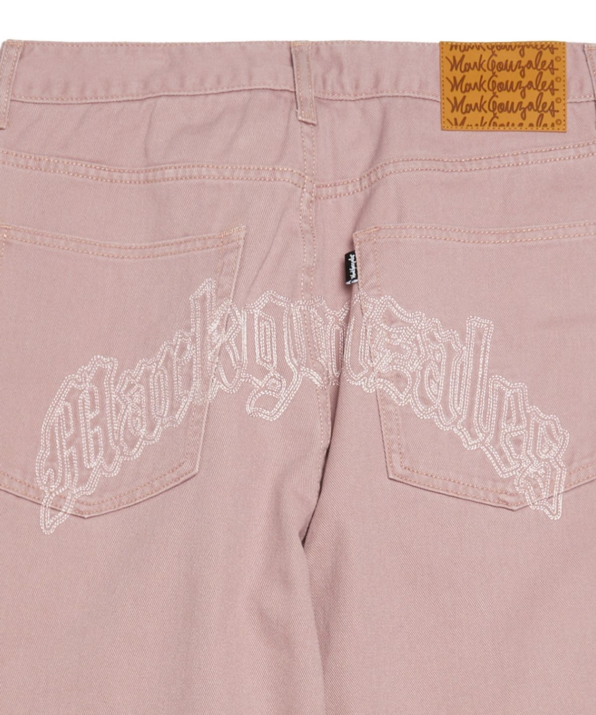 마크곤잘레스(MARK GONZALES) 고딕 아트워크 오버핏 데님 팬츠 - INDI PINK
