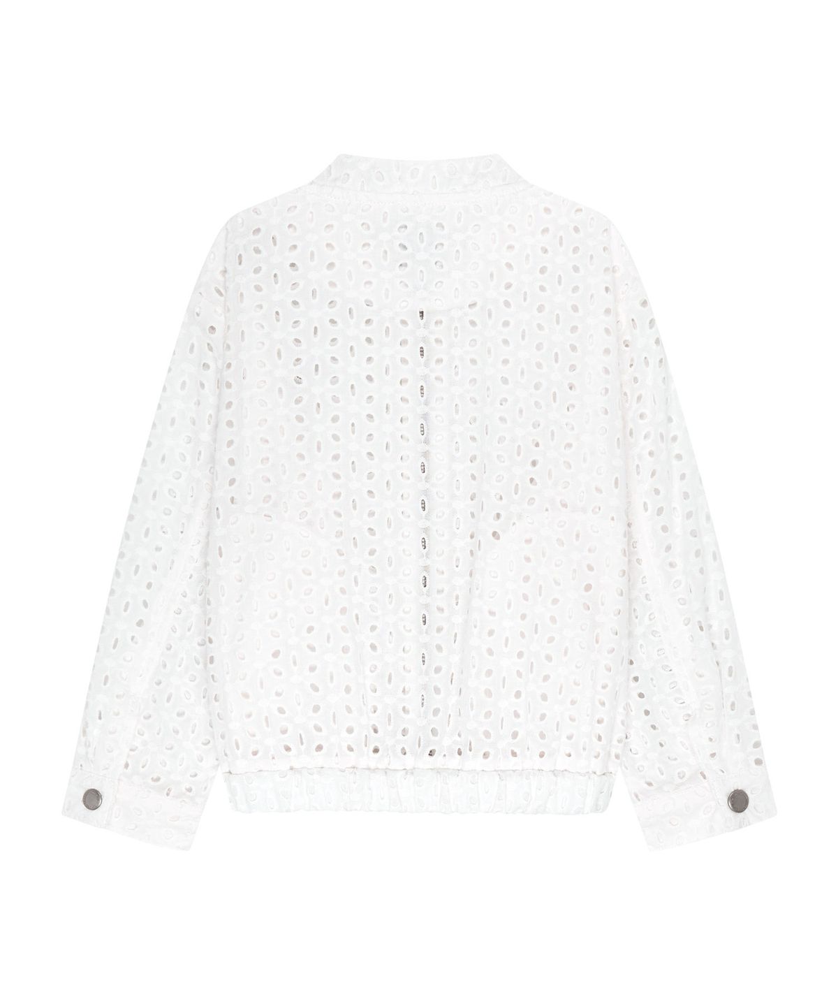 마리떼 키즈(MARITHÉ KIDS) KIDS W EYELET LACE ZIP-UP JACKET white