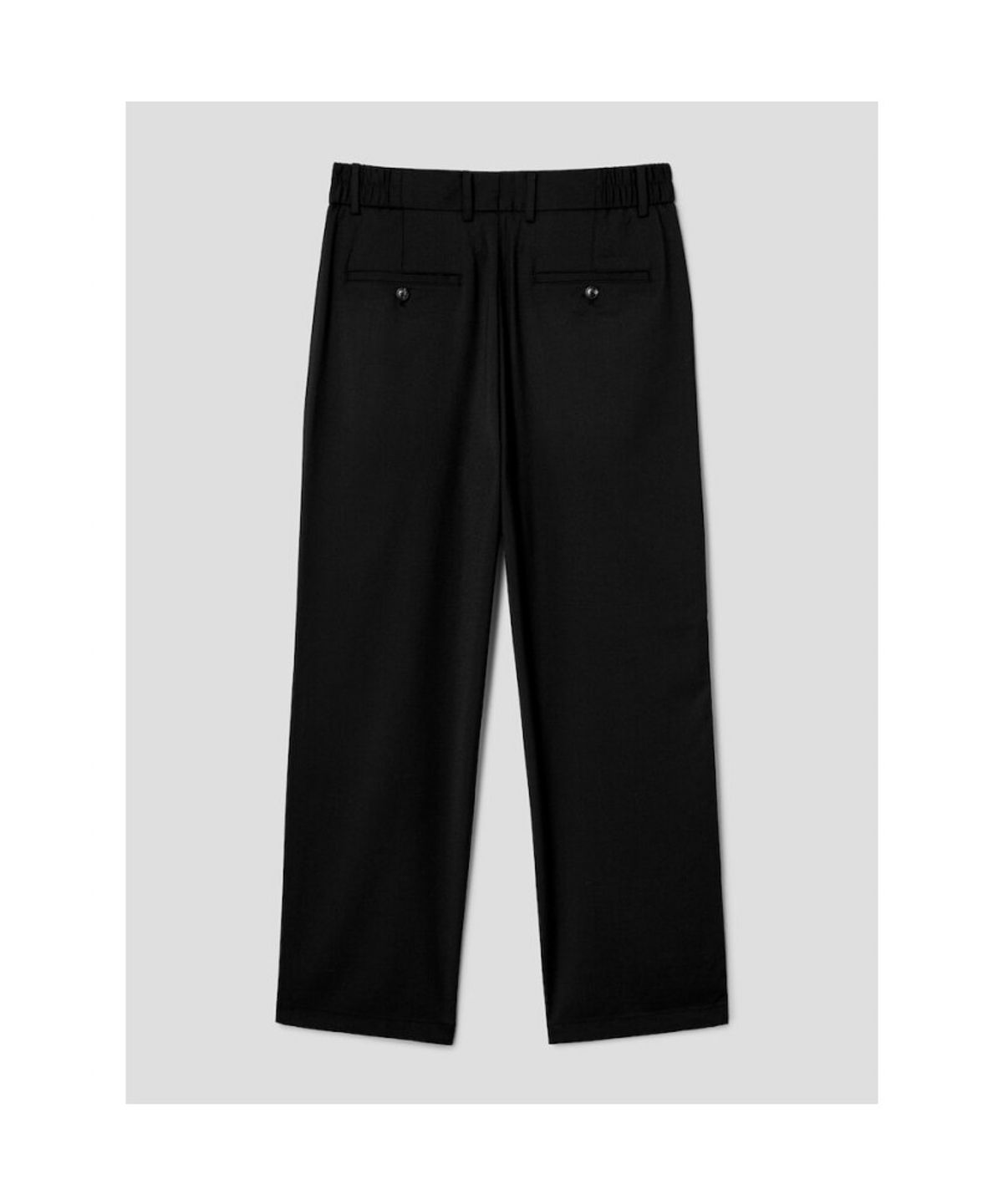 시프트지(SHIFT.G) Wool Blended Semi Wide Slacks  Black