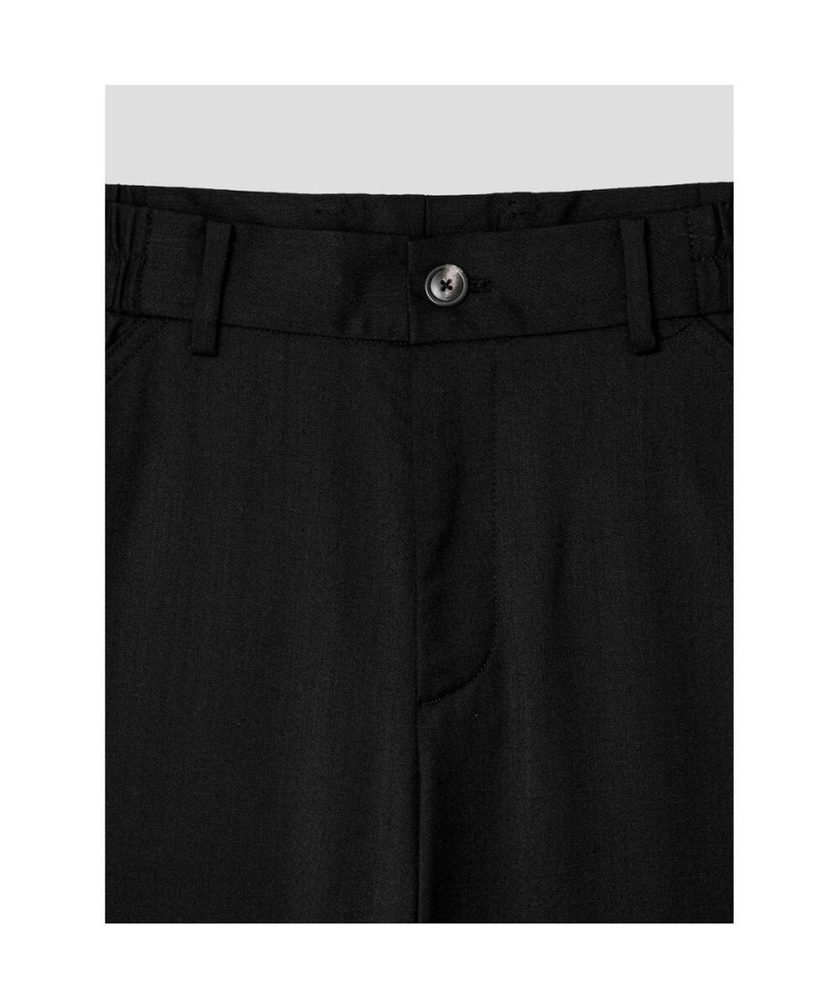 시프트지(SHIFT.G) Wool Blended Semi Wide Slacks  Black