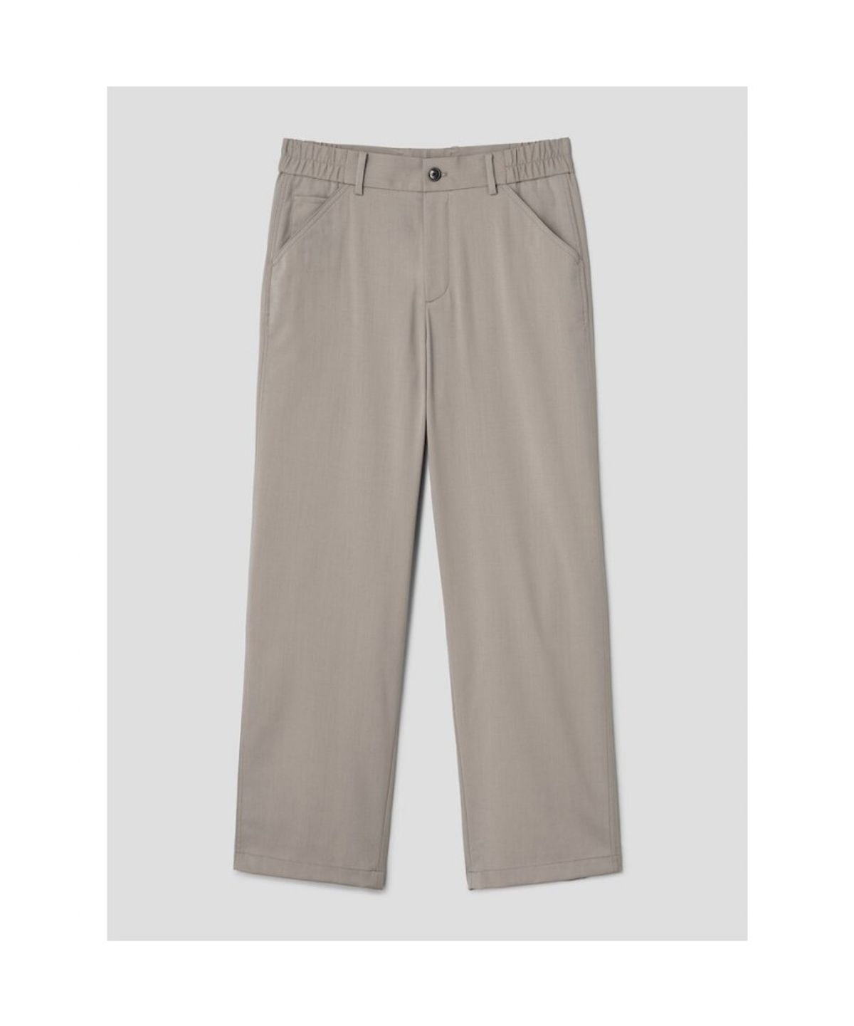 시프트지(SHIFT.G) Wool Blended Semi Wide Slacks  Beige