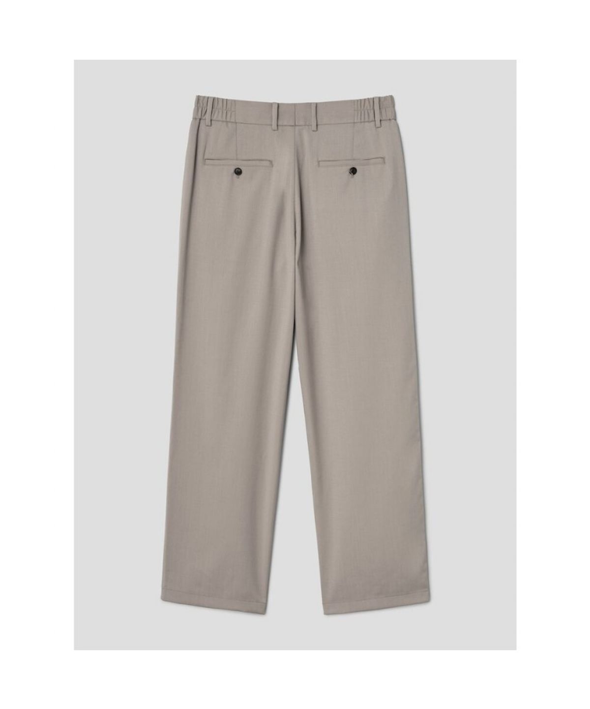 시프트지(SHIFT.G) Wool Blended Semi Wide Slacks  Beige