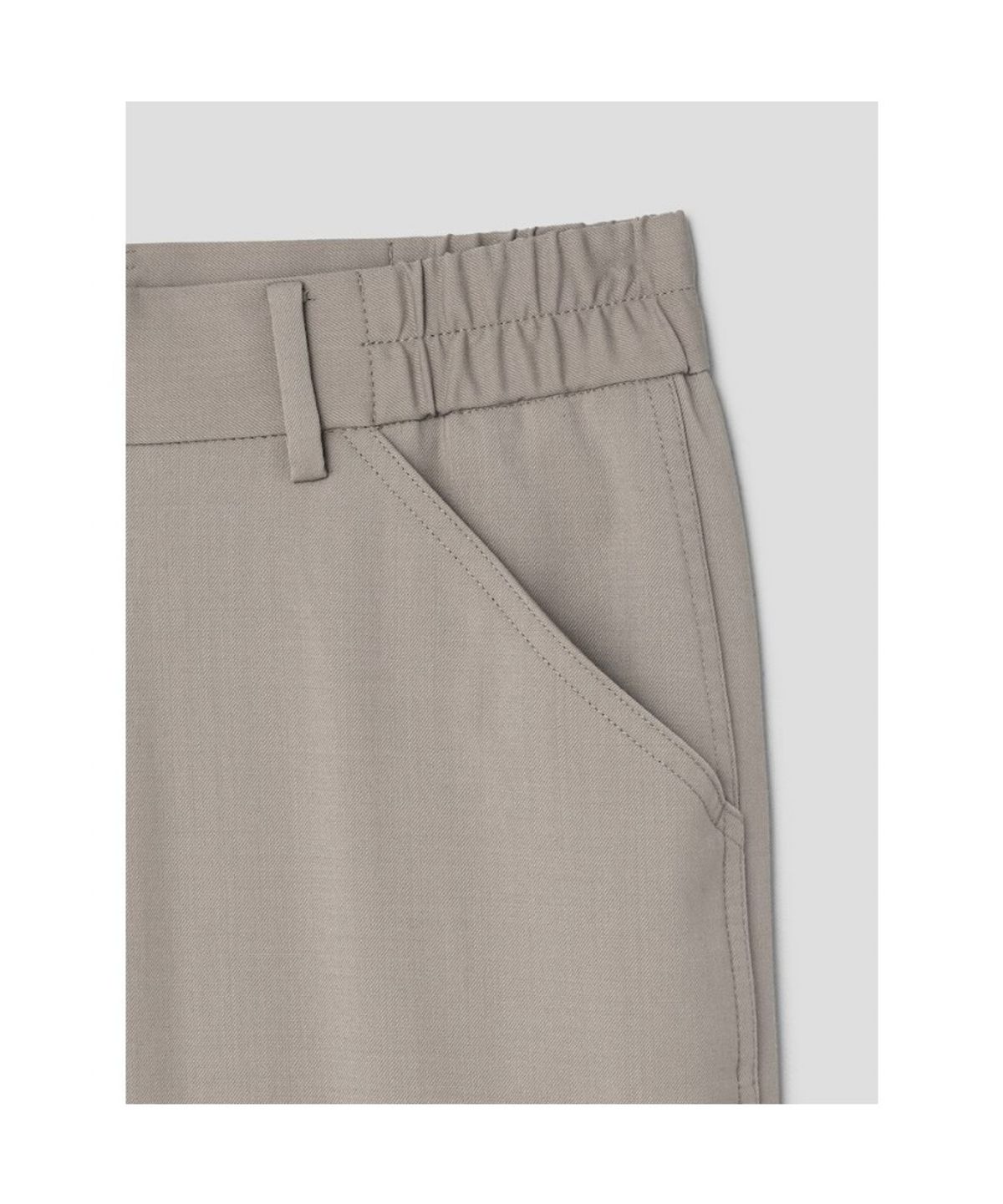 시프트지(SHIFT.G) Wool Blended Semi Wide Slacks  Beige