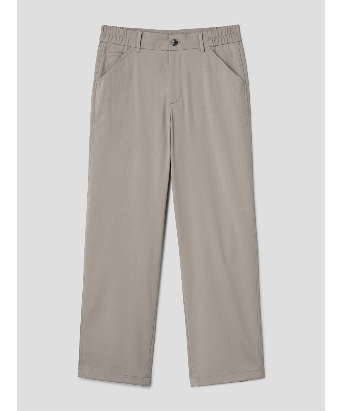 시프트지(SHIFT.G) Wool Blended Semi Wide Slacks  Beige