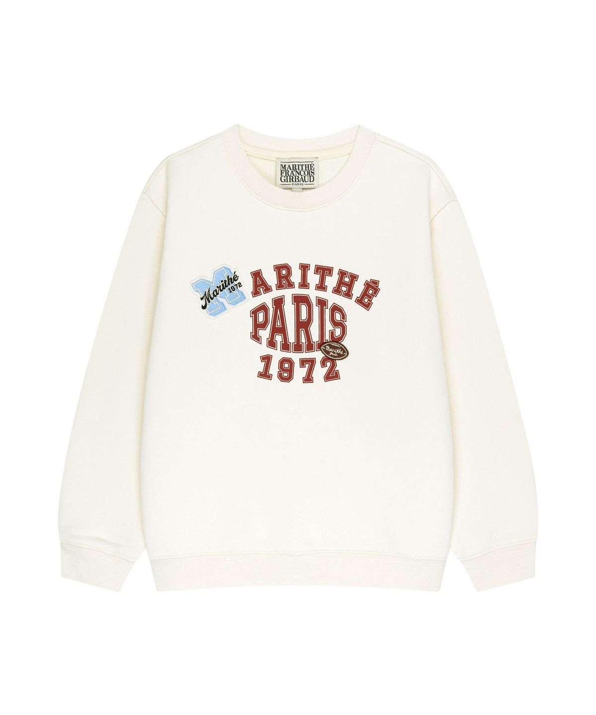 마리떼 키즈(MARITHÉ KIDS) KIDS LOGO PATCH GRAPHIC SWEATSHIRT ivory