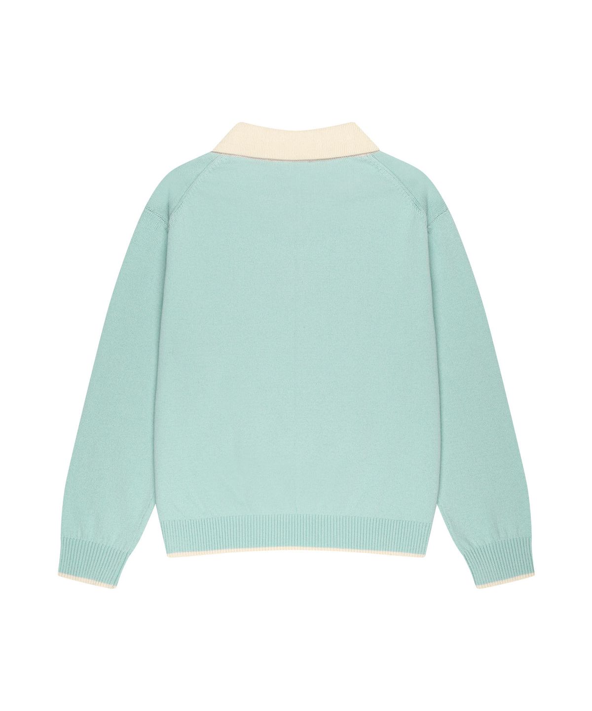 마리떼 키즈(MARITHÉ KIDS) KIDS SMALL CLASSIC LOGO COLLAR KNIT PULLOVER mint