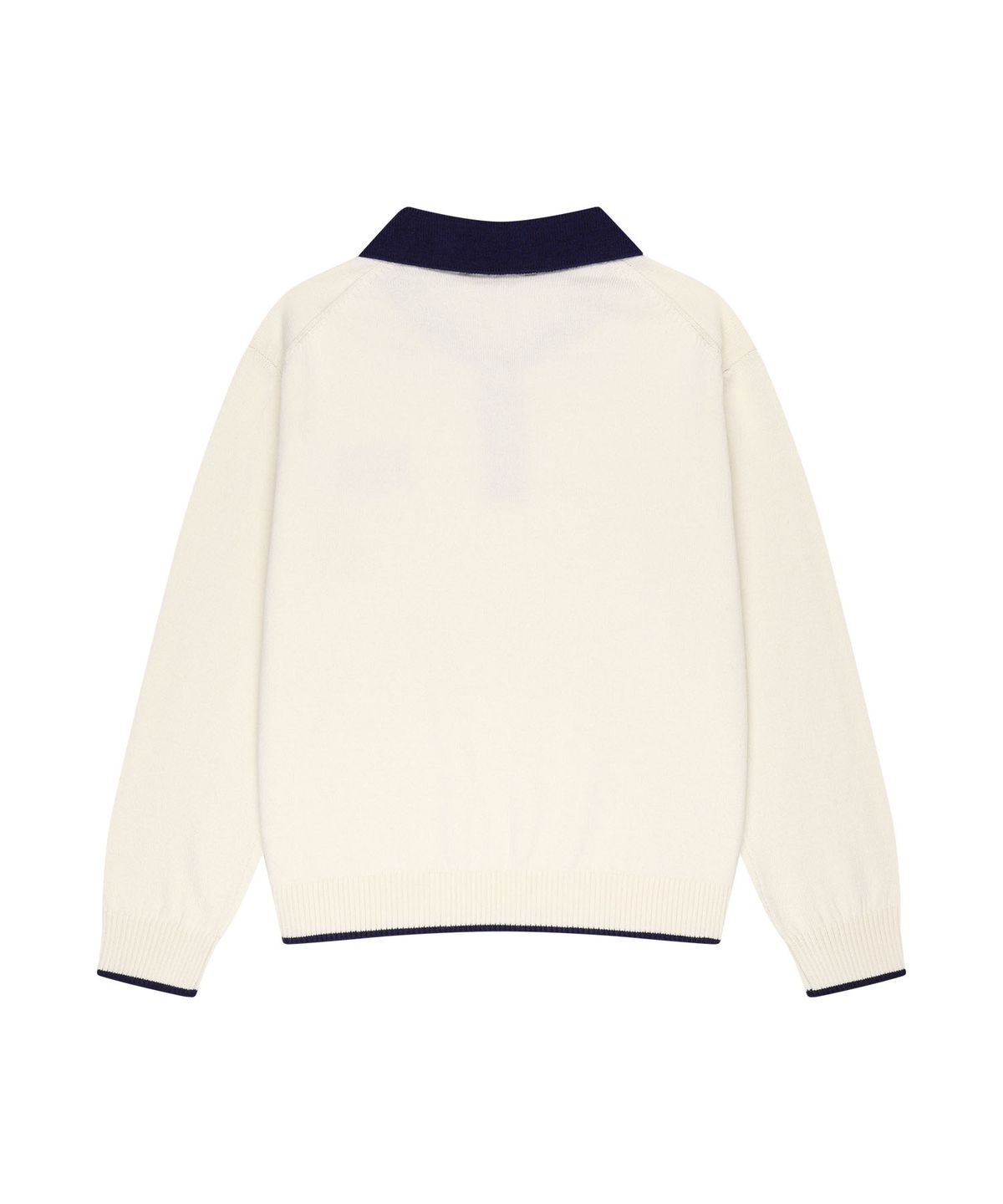 마리떼 키즈(MARITHÉ KIDS) KIDS SMALL CLASSIC LOGO COLLAR KNIT PULLOVER ivory