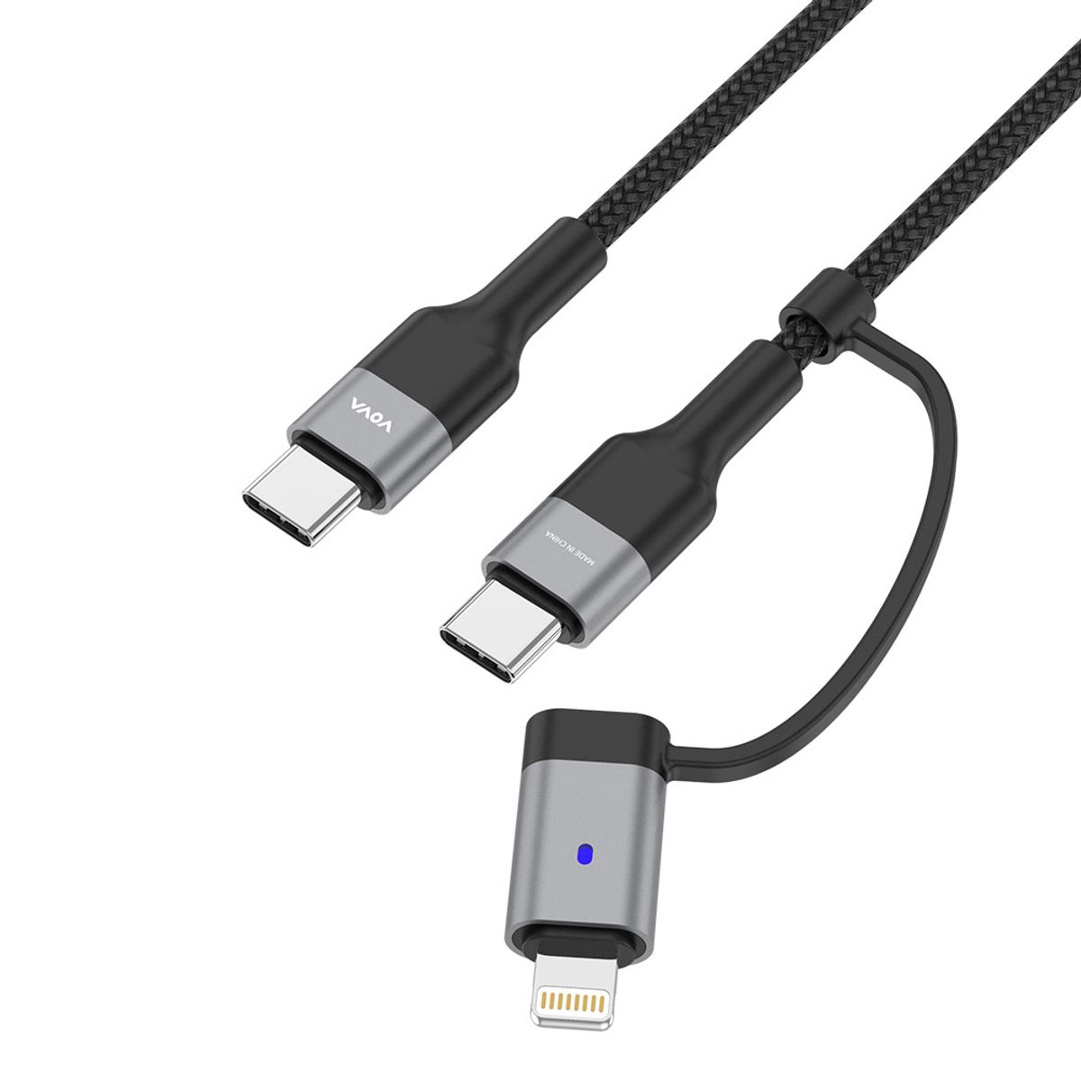보바(VOVA) 60W 3in1 멀티 초고속 충전케이블 VA-220