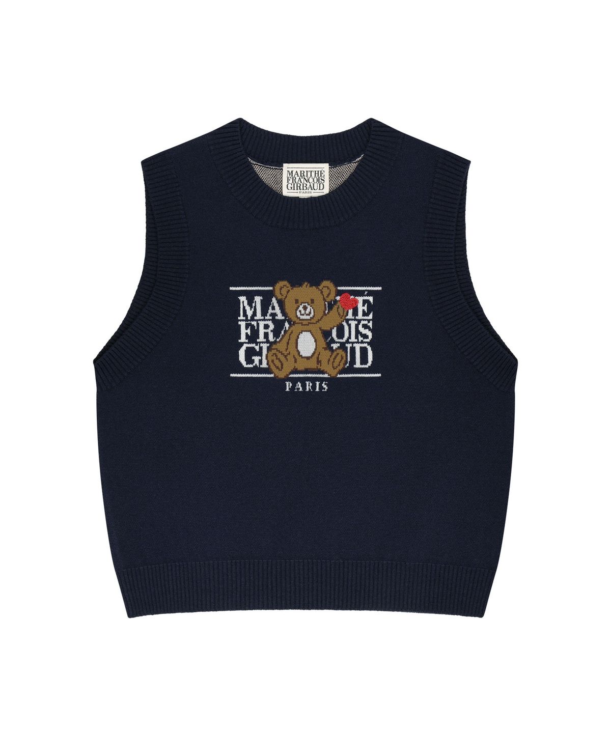 마리떼 키즈(MARITHÉ KIDS) KIDS BEAR CLASSIC LOGO KNIT VEST navy