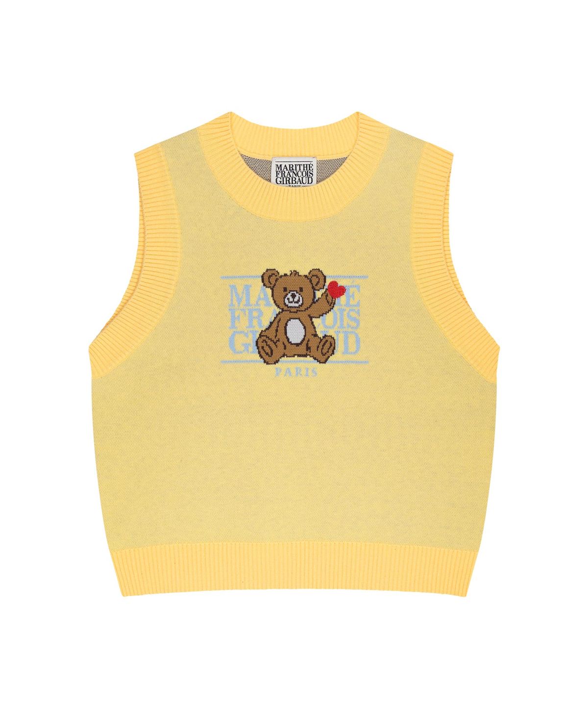 마리떼 키즈(MARITHÉ KIDS) KIDS BEAR CLASSIC LOGO KNIT VEST yellow