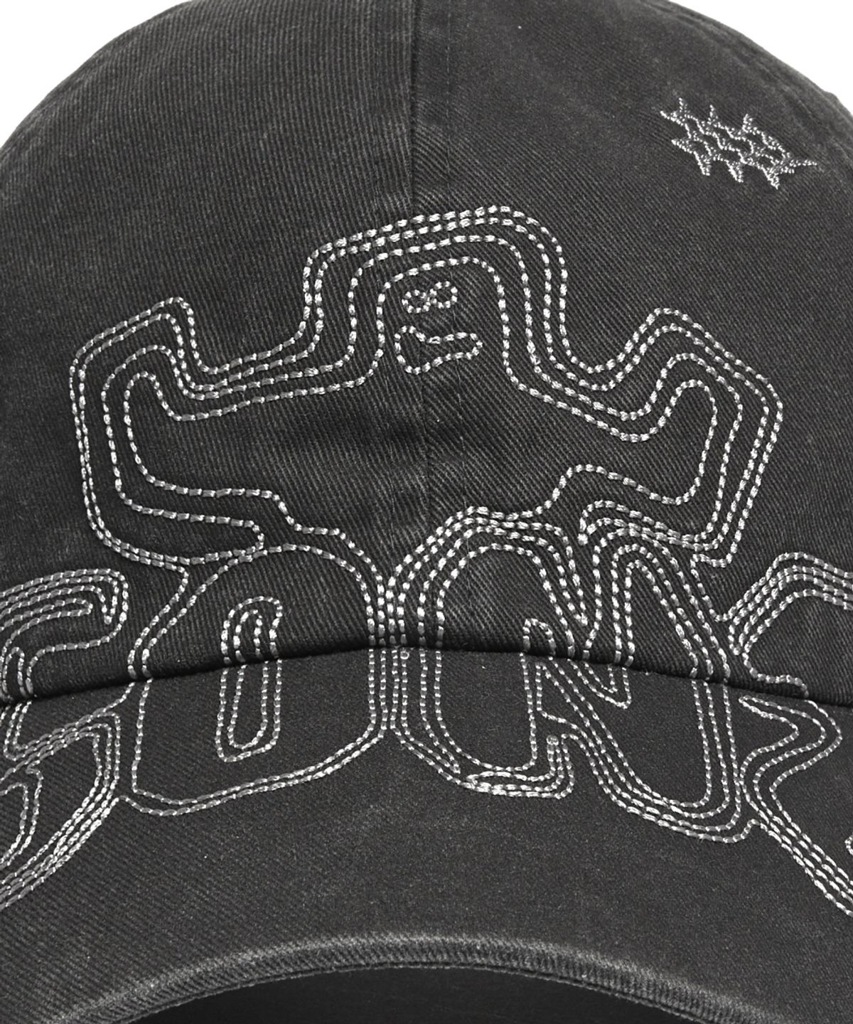 마크곤잘레스(MARK GONZALES) 워시드 GONS 스티치 캡 - CHARCOAL