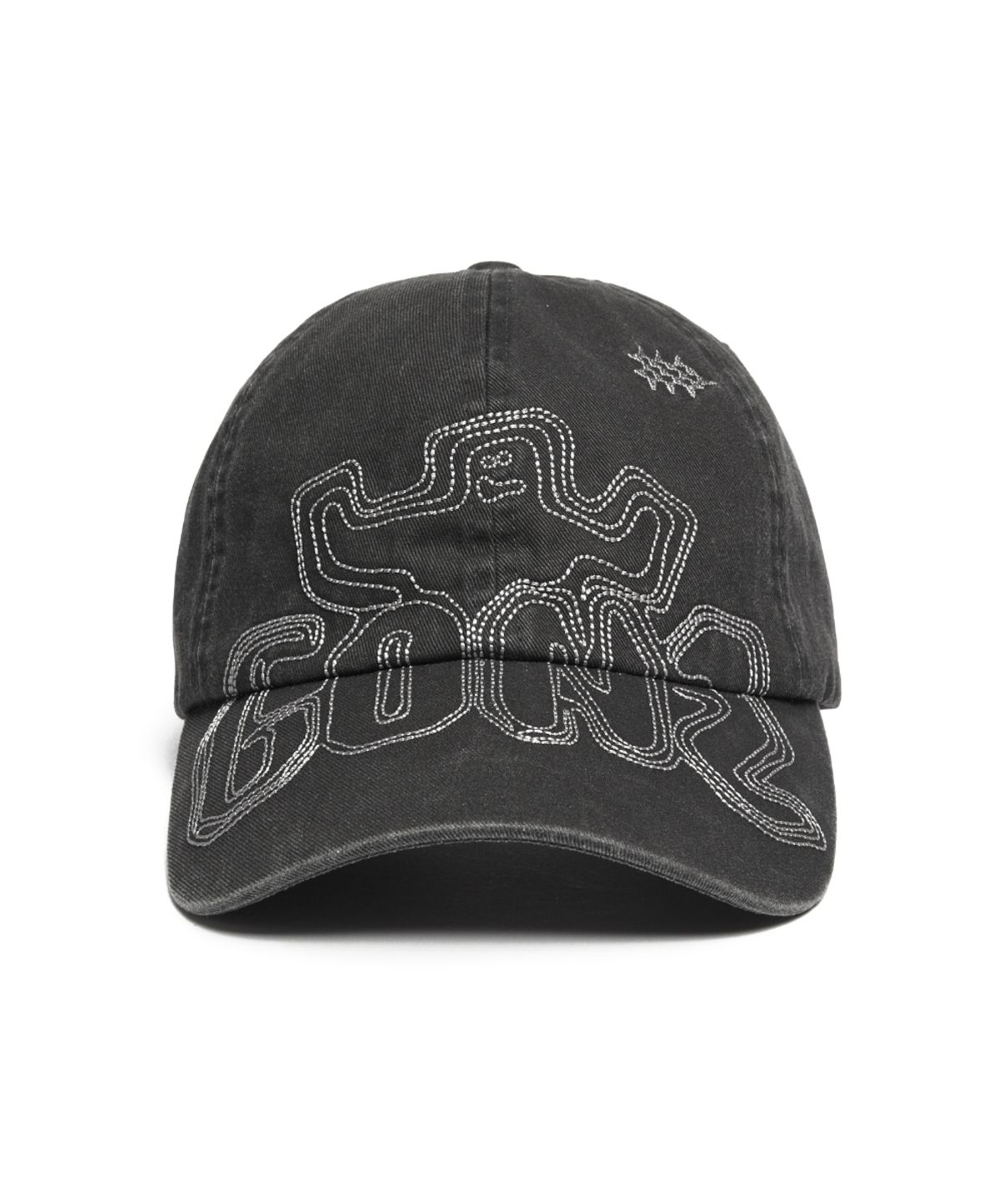마크곤잘레스(MARK GONZALES) 워시드 GONS 스티치 캡 - CHARCOAL