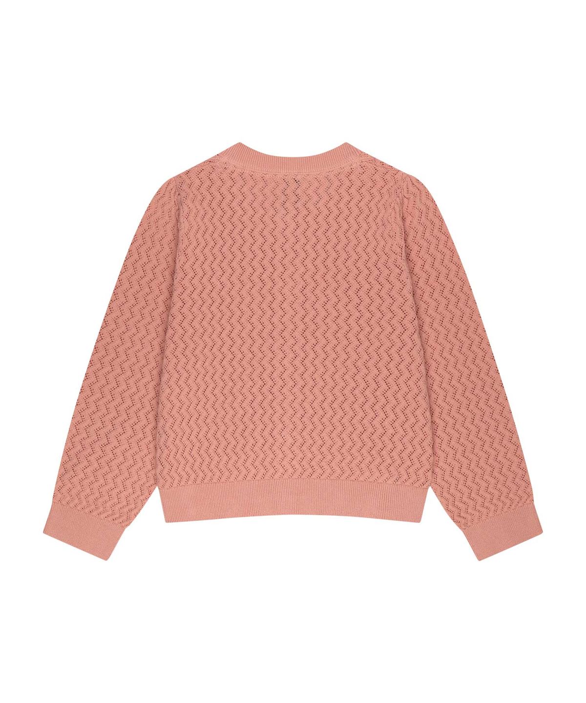 마리떼 키즈(MARITHÉ KIDS) KIDS W POINTELLE KNIT CARDIGAN coral pink