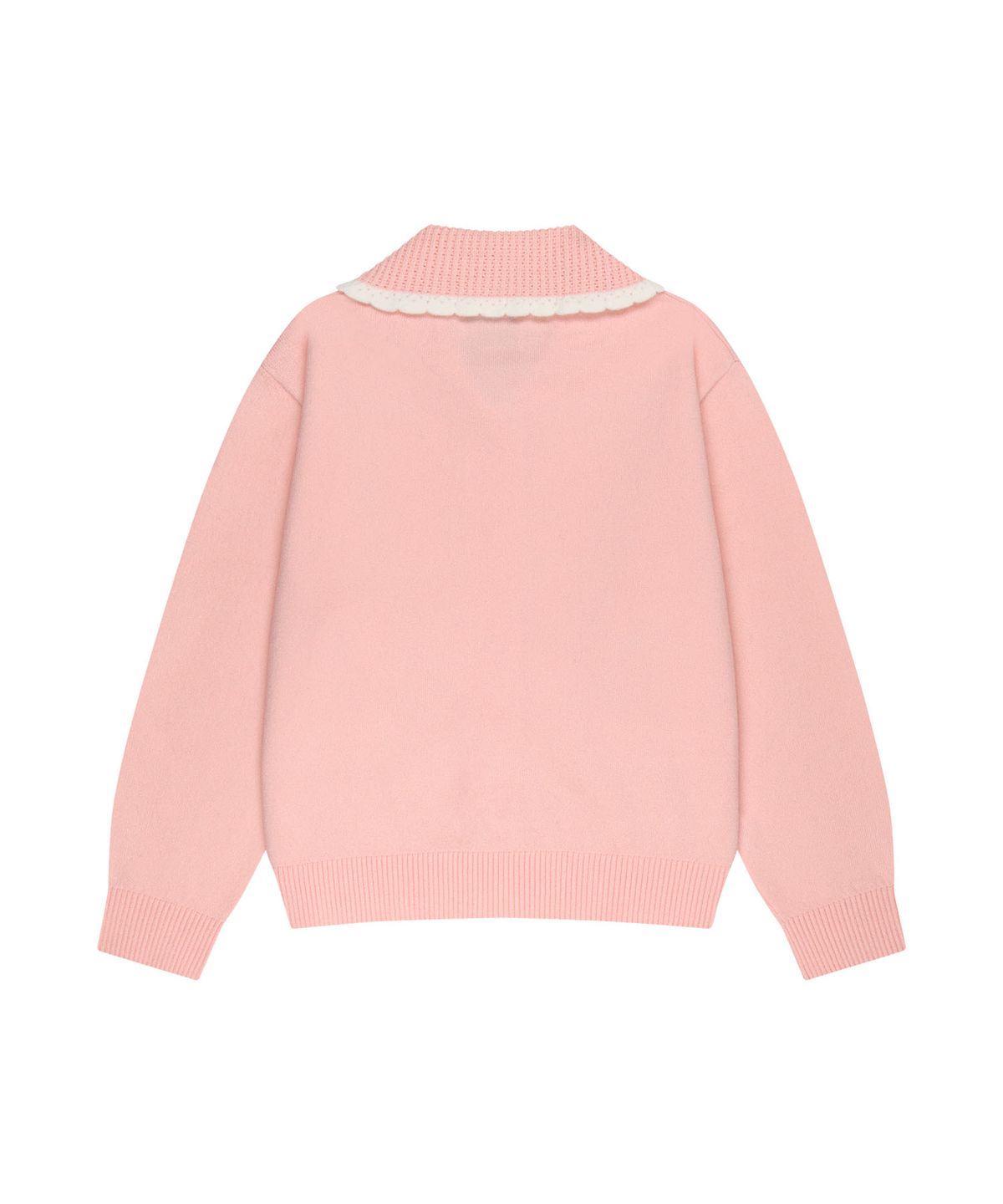 마리떼 키즈(MARITHÉ KIDS) KIDS W LACE COLLAR CARDIGAN pink
