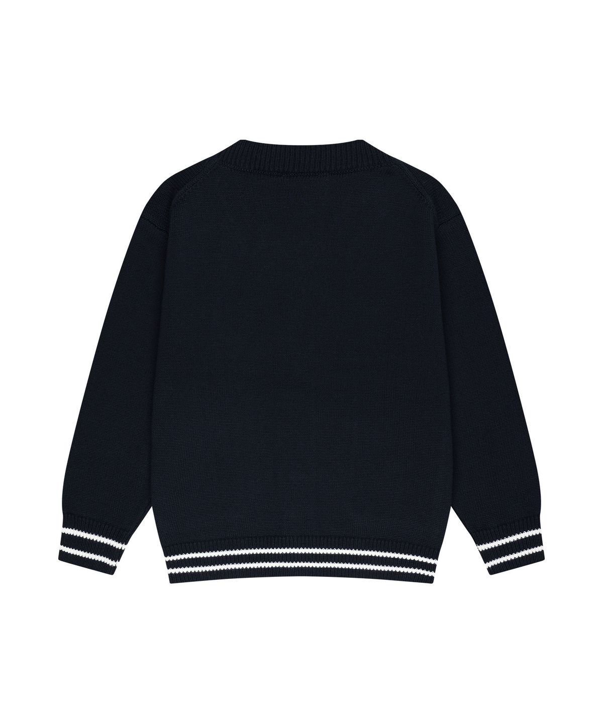 마리떼 키즈(MARITHÉ KIDS) KIDS EMBLEM V-NECK OVERSIZED CARDIGAN navy