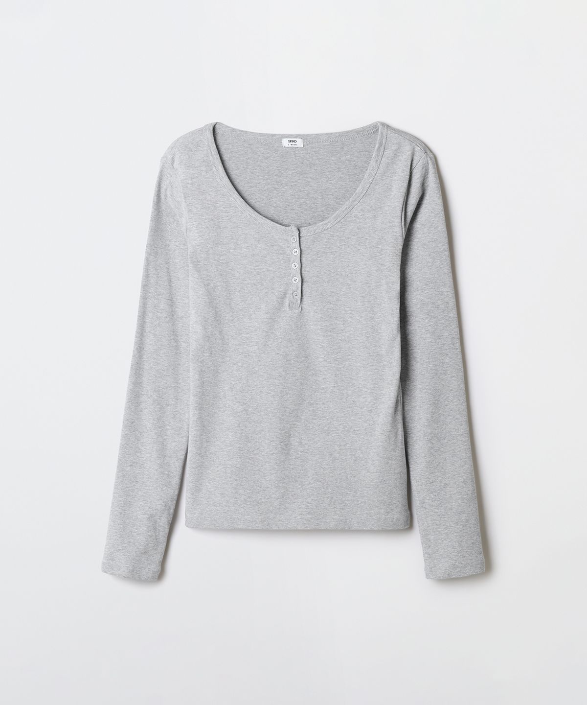 스파오(SPAO) 헨리넥 긴팔티_SPLWG23G02