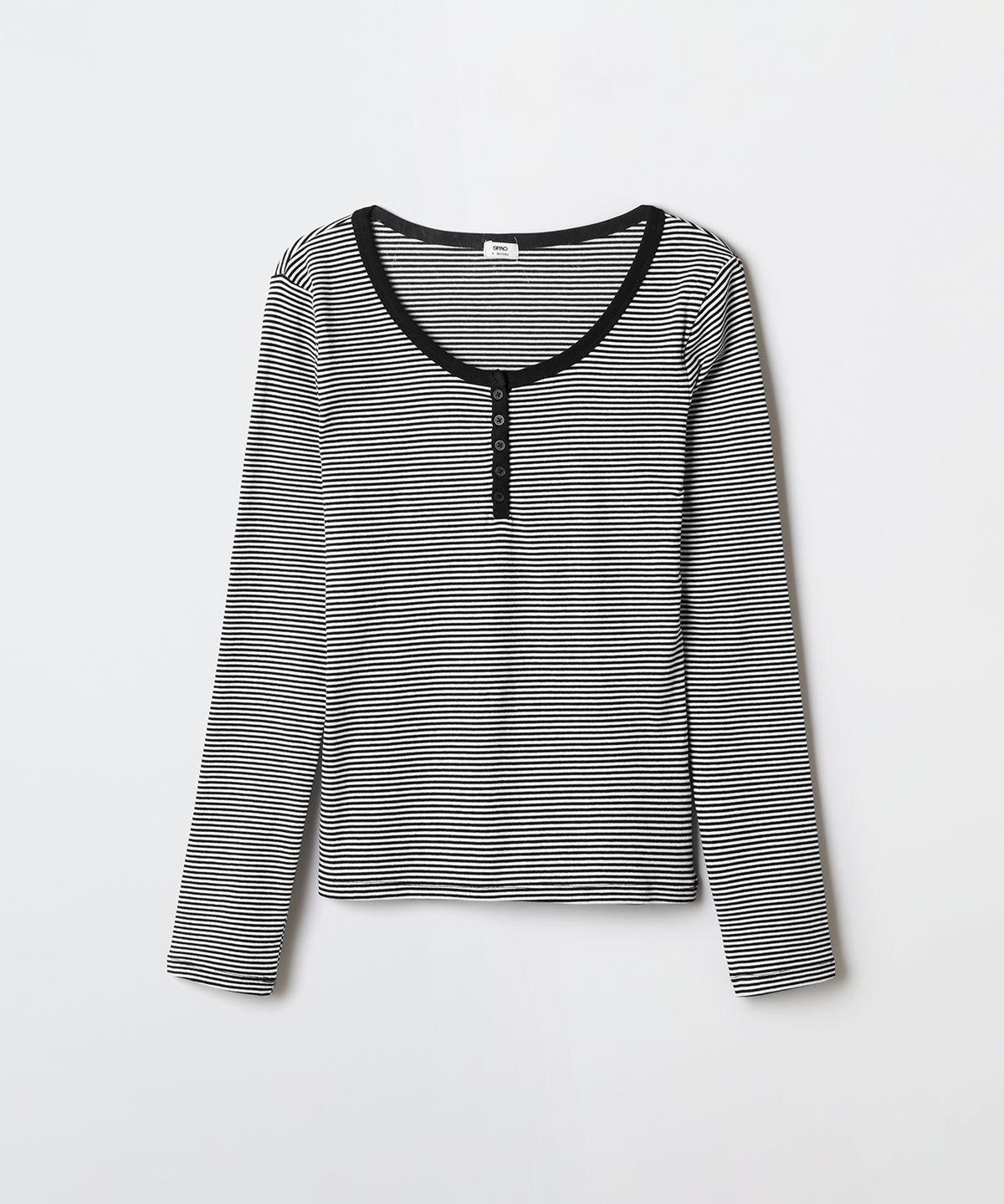 스파오(SPAO) 헨리넥 긴팔티_SPLWG23G02