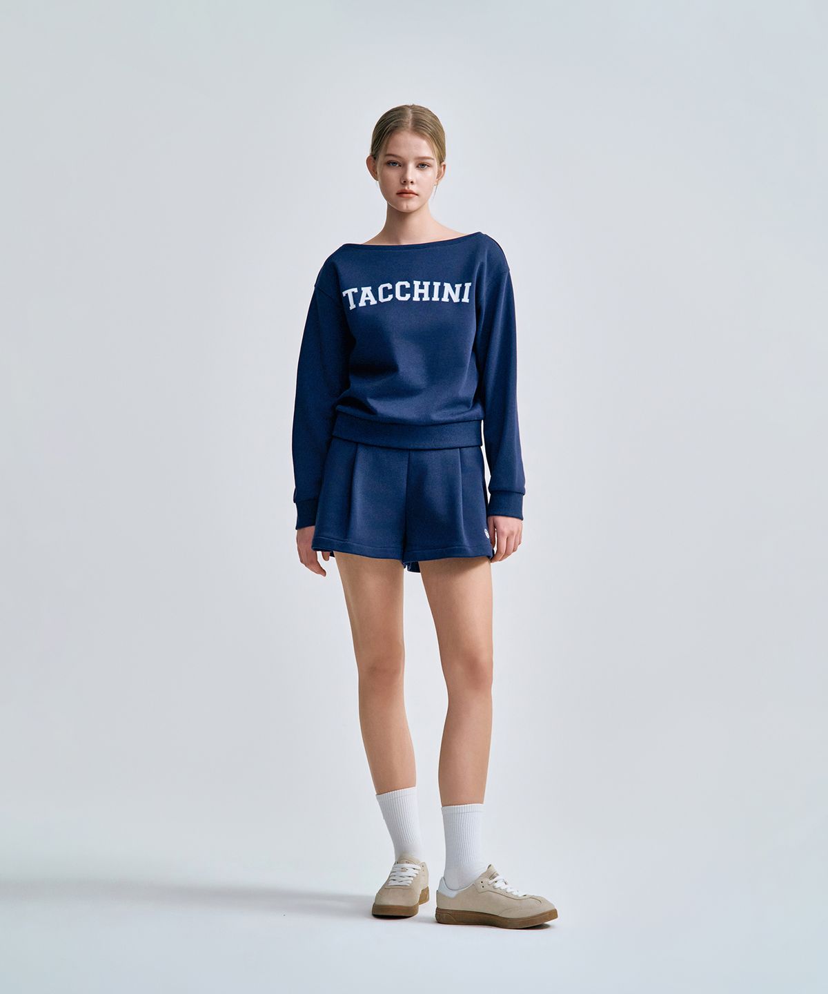 세르지오 타키니(SERGIO TACCHINI) W 쿠쉬라이트 프렌치 스커티 쇼츠 (Navy)