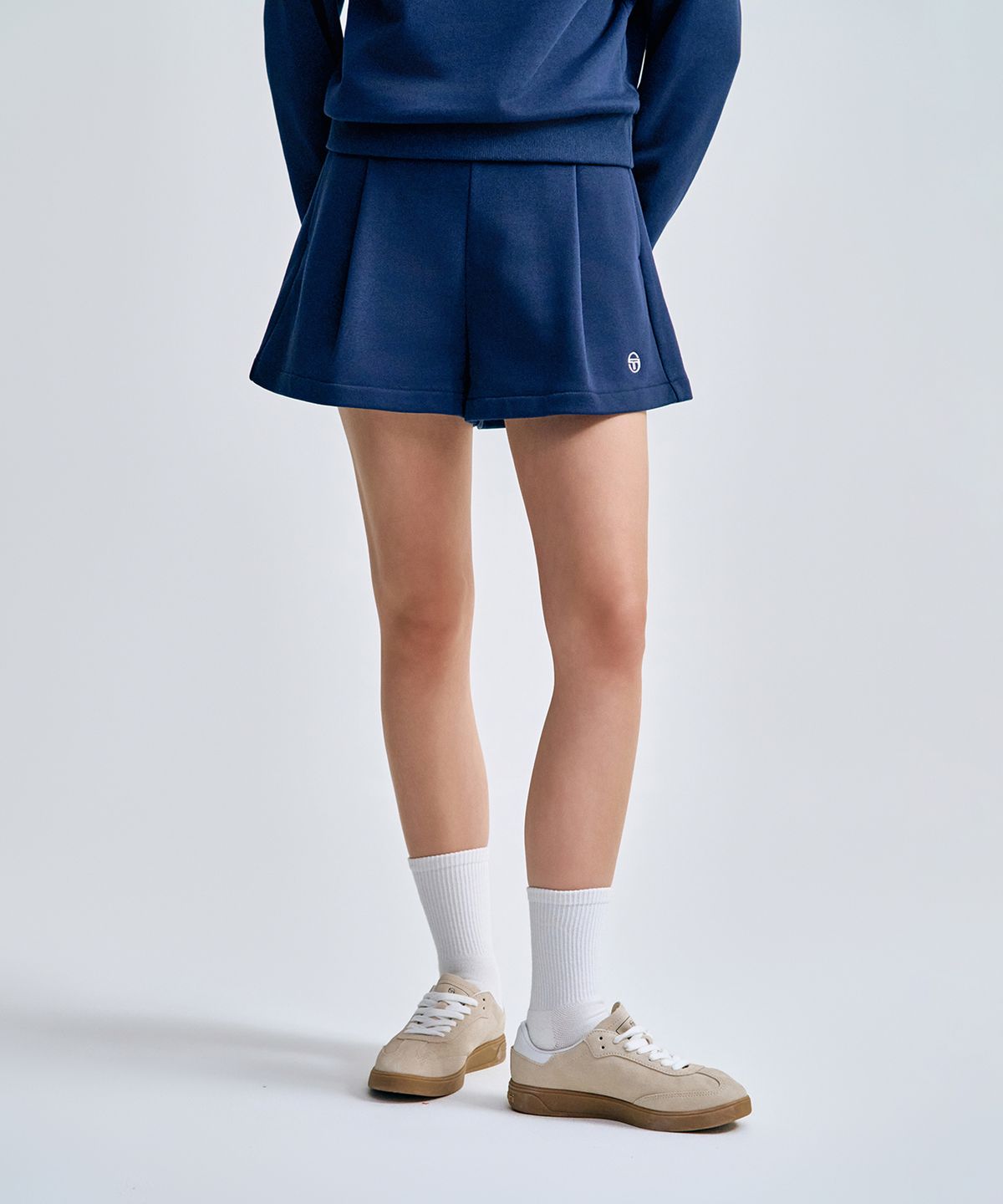 세르지오 타키니(SERGIO TACCHINI) W 쿠쉬라이트 프렌치 스커티 쇼츠 (Navy)