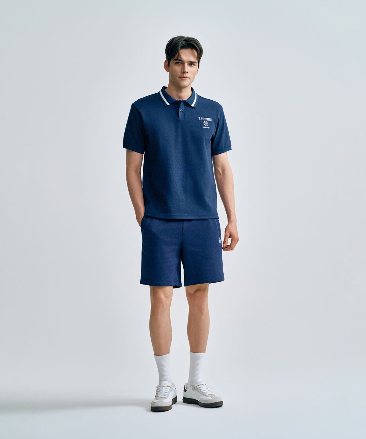 세르지오 타키니(SERGIO TACCHINI) M 쿠쉬라이트 프렌치 쇼츠 (Navy)