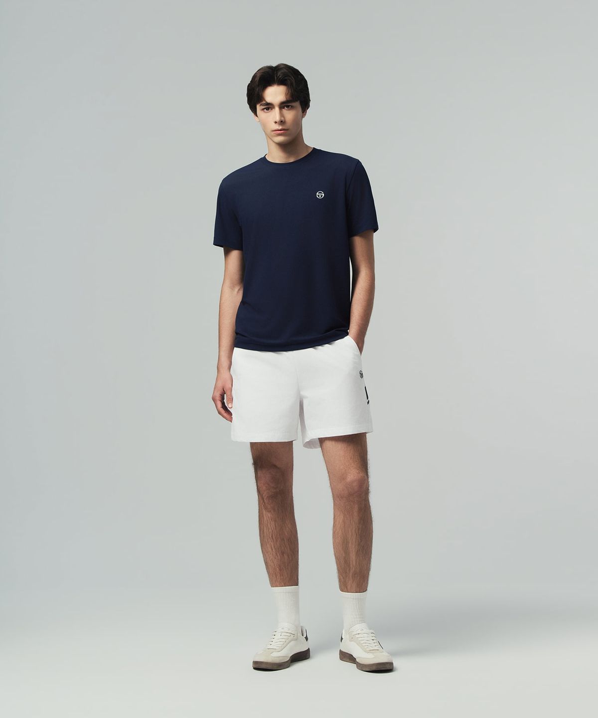 세르지오 타키니(SERGIO TACCHINI) M 레이프레쉬 피케 반팔 티셔츠 (Navy)