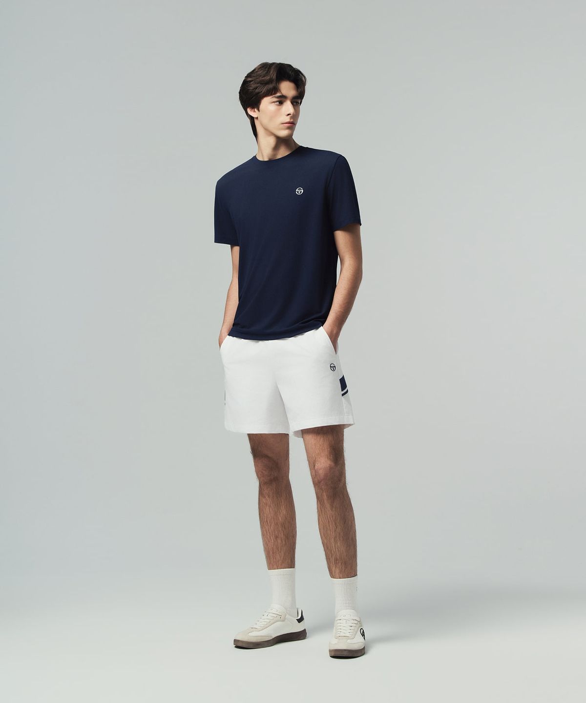 세르지오 타키니(SERGIO TACCHINI) M 레이프레쉬 피케 반팔 티셔츠 (Navy)