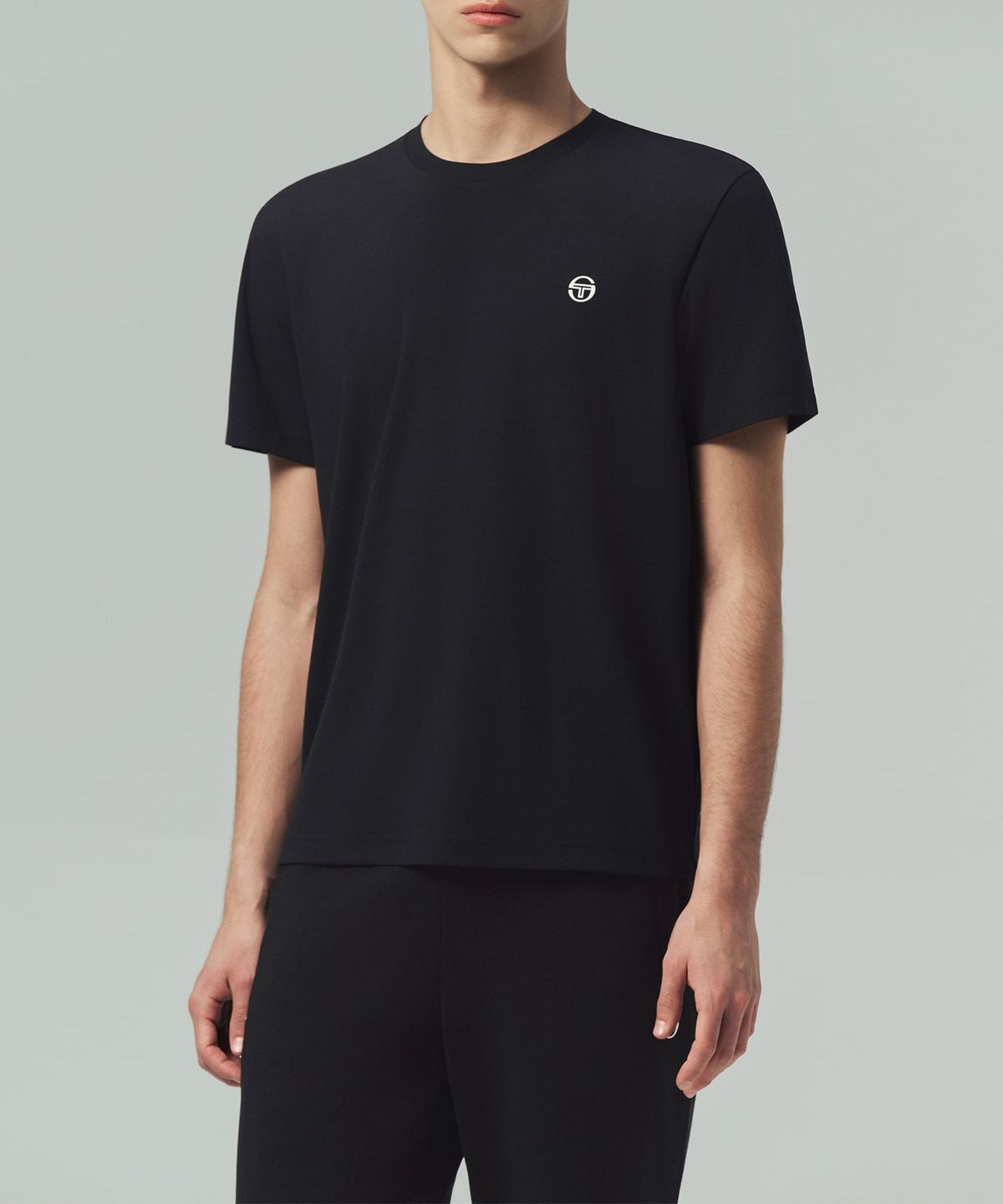 세르지오 타키니(SERGIO TACCHINI) M 레이프레쉬 피케 반팔 티셔츠 (Black)