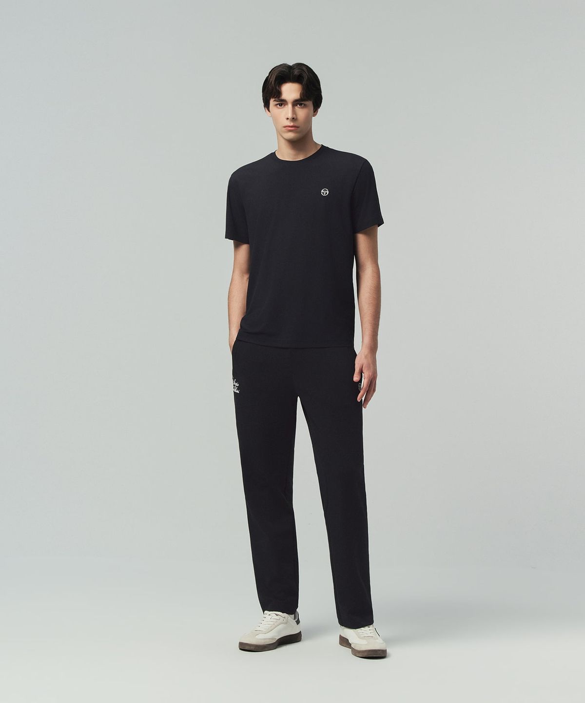 세르지오 타키니(SERGIO TACCHINI) M 레이프레쉬 피케 반팔 티셔츠 (Black)