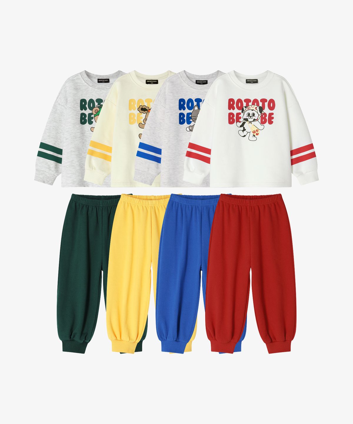로토토베베(ROTOTOBEBE) 미니쭈리 소매포인트 루즈 셋업 (4 color) RO6ACSE07