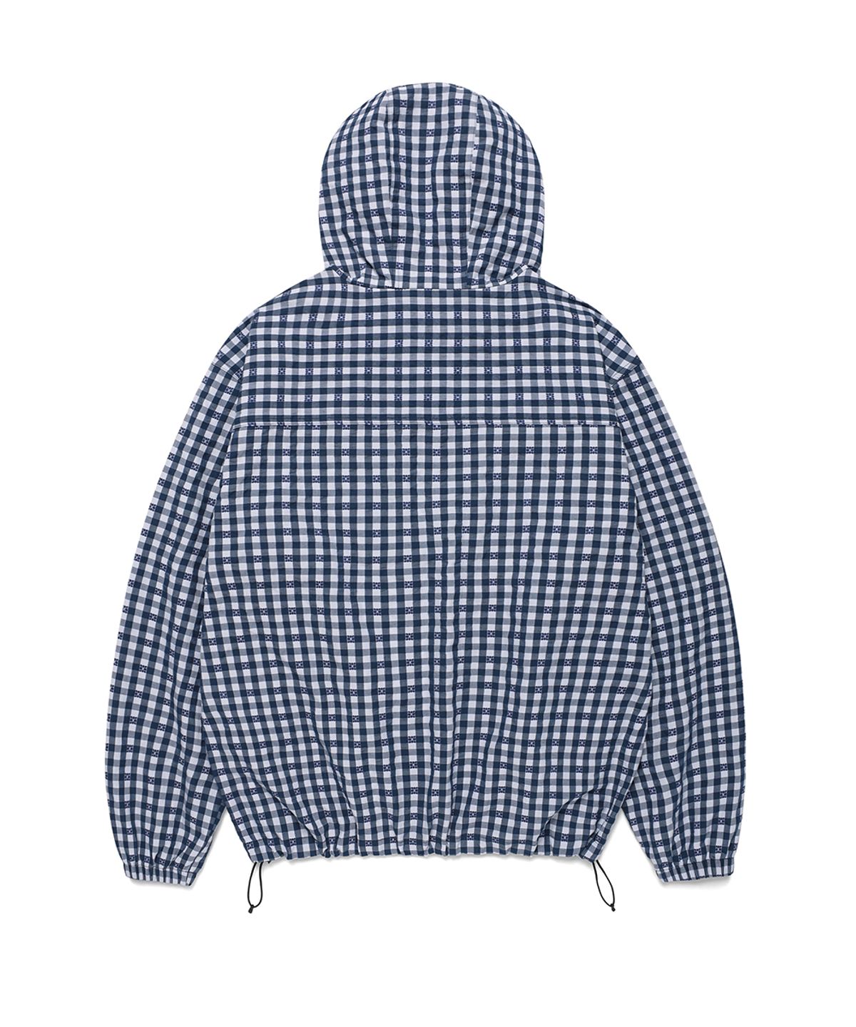 카비시(CAVISH) HOODED CHECK WIND BREAKER NAVY(CV2GSUB960A)