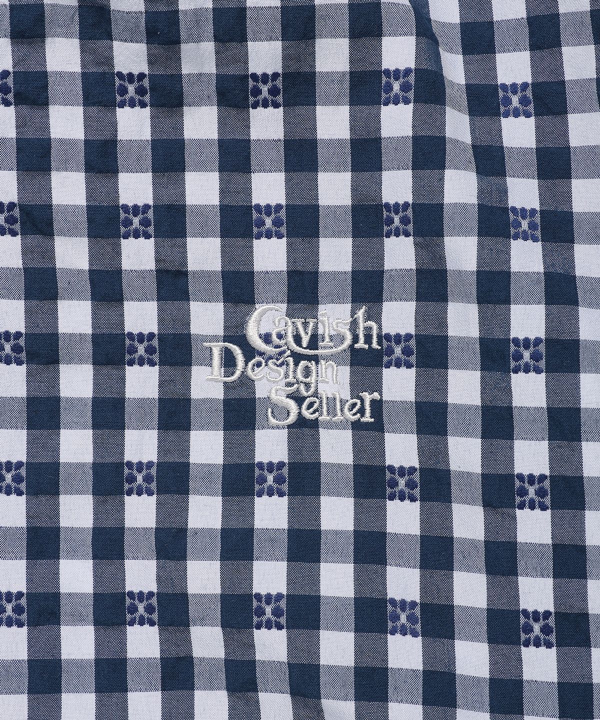 카비시(CAVISH) HOODED CHECK WIND BREAKER NAVY(CV2GSUB960A)
