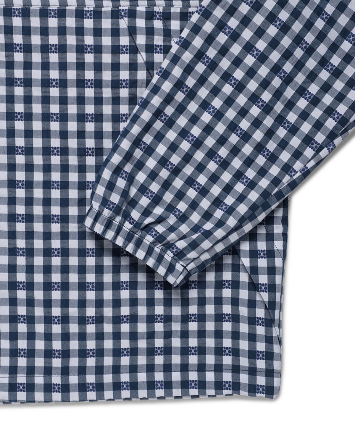 카비시(CAVISH) HOODED CHECK WIND BREAKER NAVY(CV2GSUB960A)
