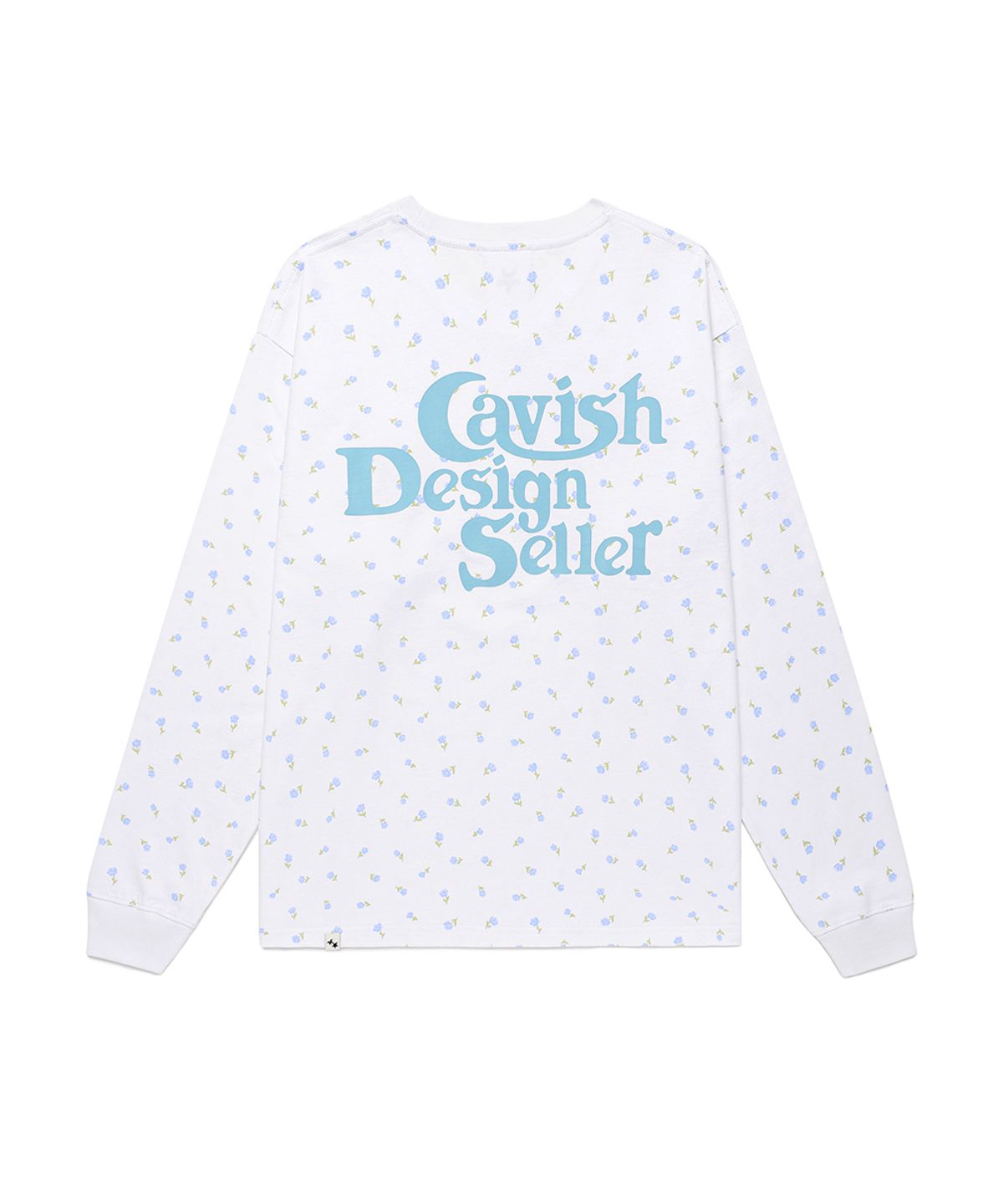 카비시(CAVISH) FLOWER SELLER LOGO LS TEE WHITE(CV2GSUT551A)